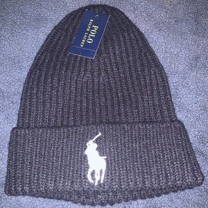Black Polo Beanie